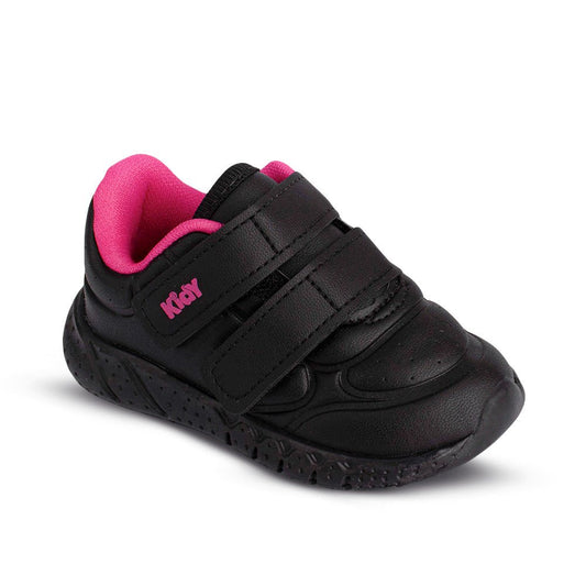 Tênis Menina Infantil Kidy Equilíbrio Preto e Pink - Kidy Calçados - Tênis