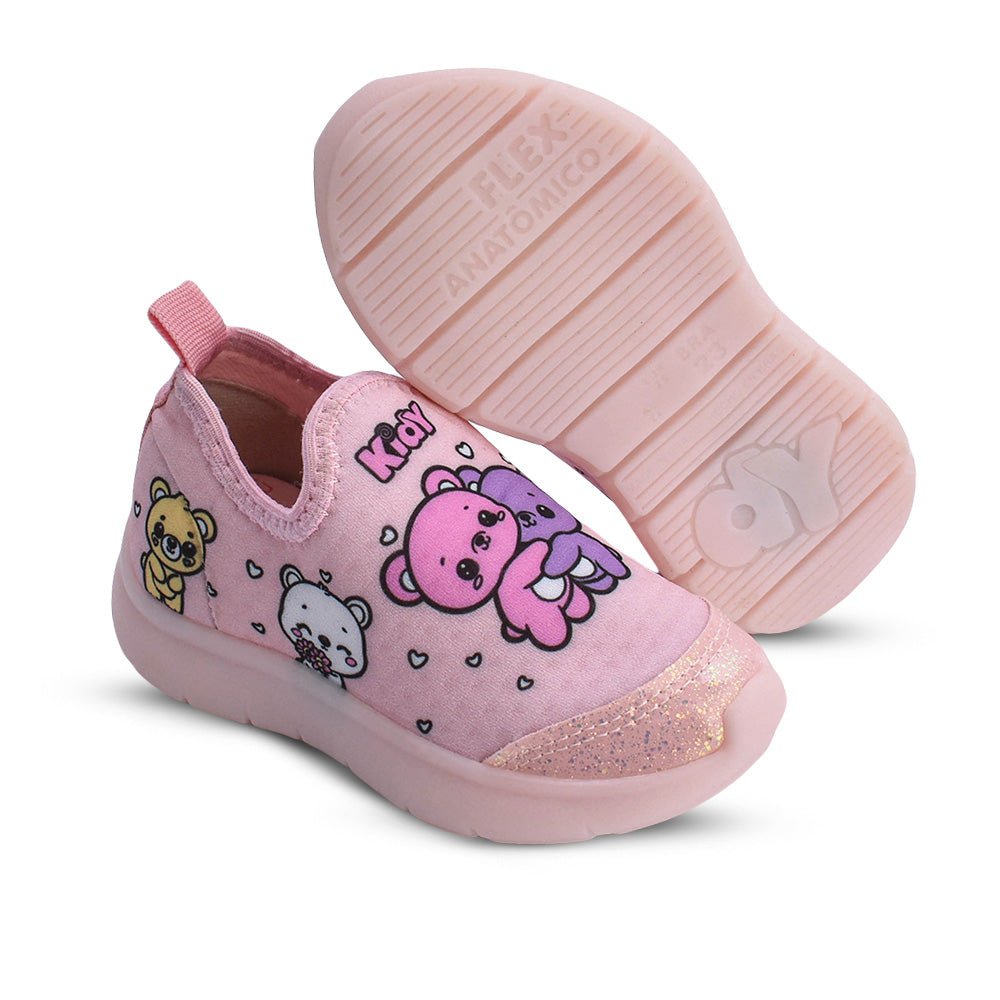 Tênis Menina Infantil Kidy Flex Light Nude - Kidy Calçados - Tênis