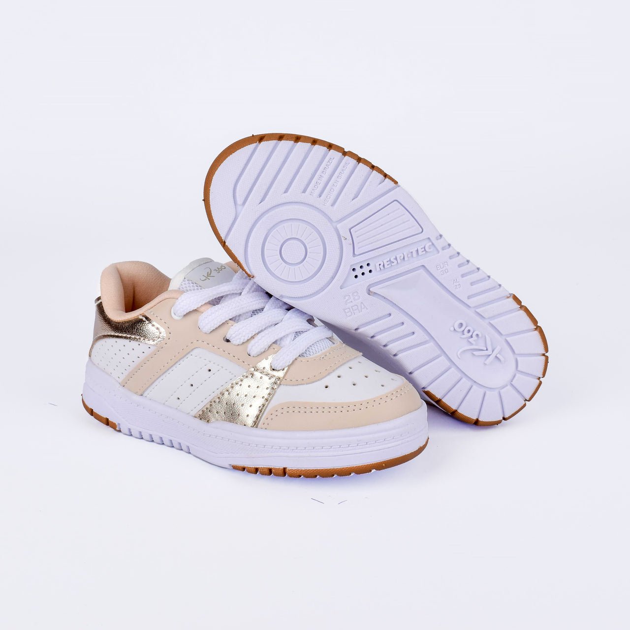Tênis Menina Infantil Kidy K360 Estilo Branco - Kidy Calçados - Tênis