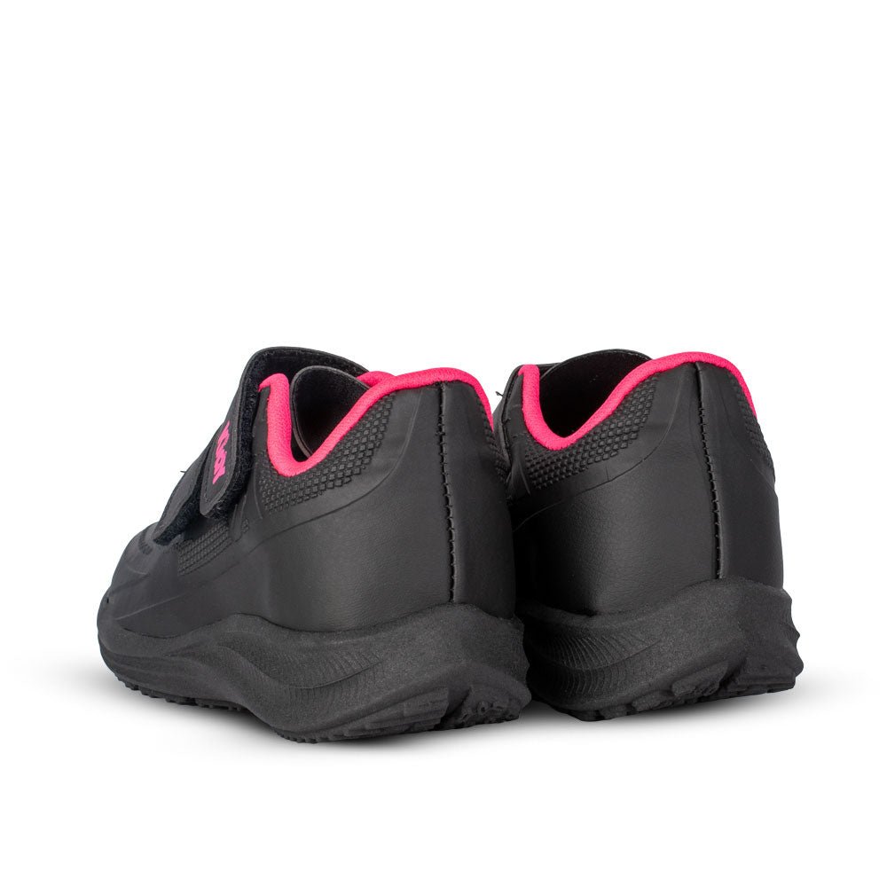 Tênis Menina Infantil Kidy Super Conforto Respitec Preto Pink Neon - Kidy Calçados - Tênis