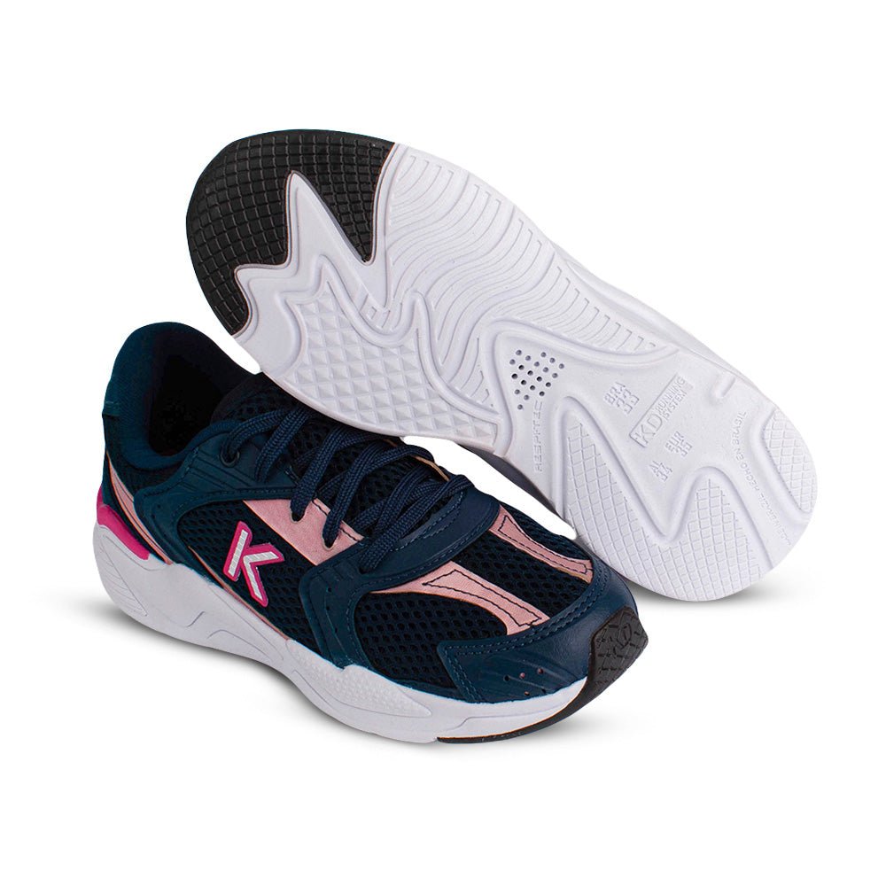 Tênis Menina K360 Retro Marinho Gloss - Kidy Calçados - Tênis