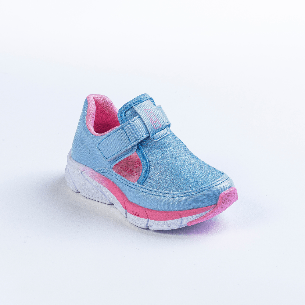 TÊNIS MENINA KIDY ENERGY BABY RESPITEC AZUL CLARO/ROSA Kidy - Kidy Calçados - Tênis