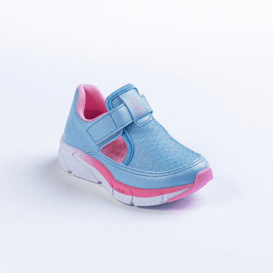 TÊNIS MENINA KIDY ENERGY BABY RESPITEC AZUL CLARO/ROSA Kidy - Kidy Calçados - Tênis