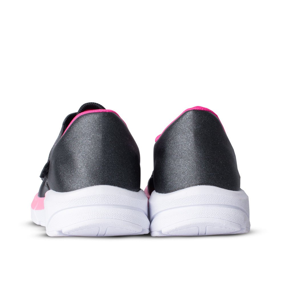 Tênis Menina Kidy Energy Baby Respitec Preto e Rosa - Kidy Calçados - Tênis