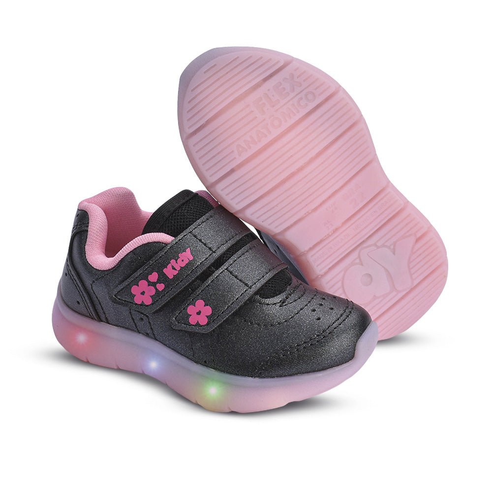 Tênis Menina Kidy Flex Light Preto - Kidy Calçados - Tênis