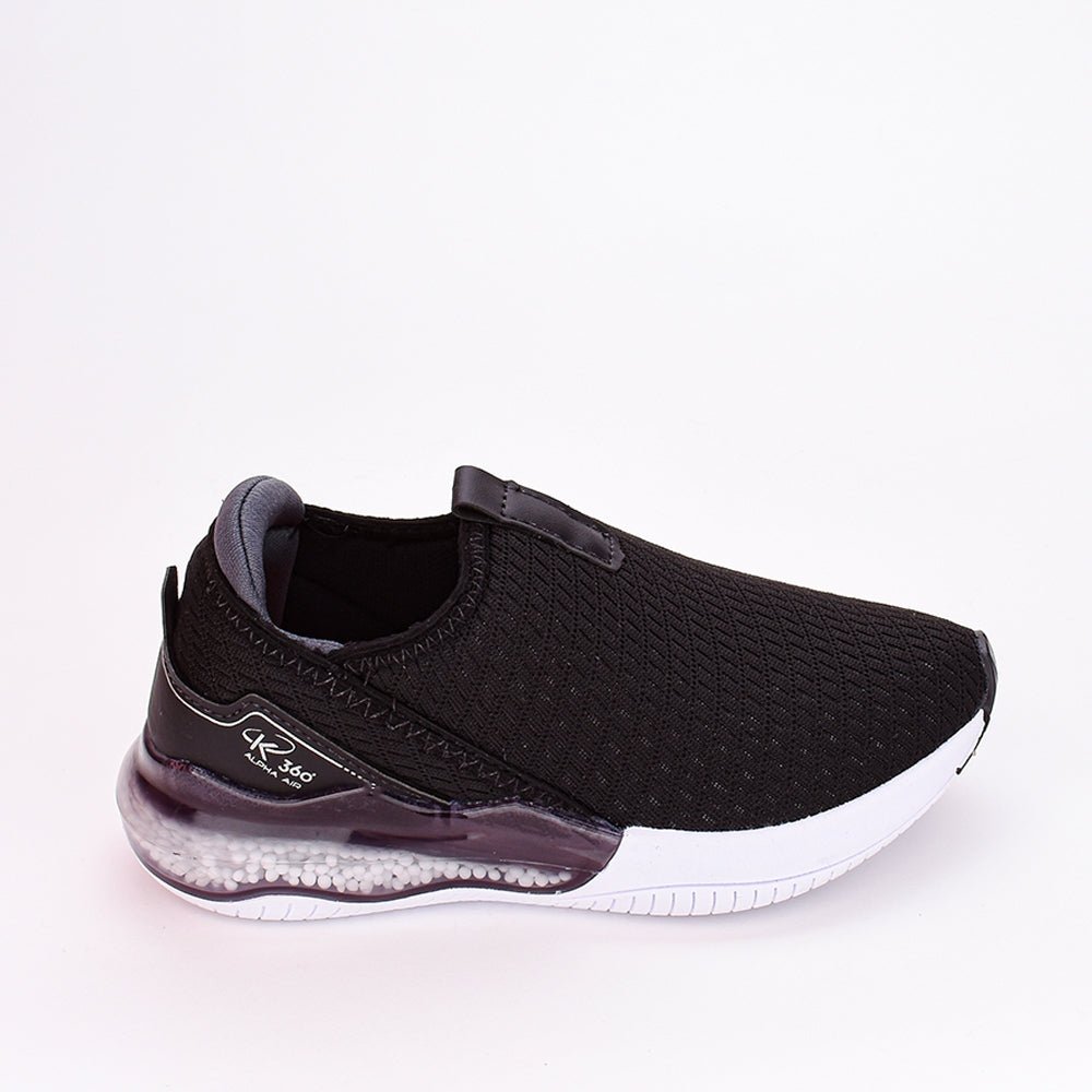 Tênis Menino Infantil K360 Alpha Air Preto e Prata - Kidy - Kidy Calçados - Tênis
