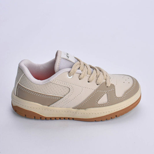 Tênis Menino Infantil K360 Estilo Respitec Natural Taupe - Kidy Calçados - Tênis