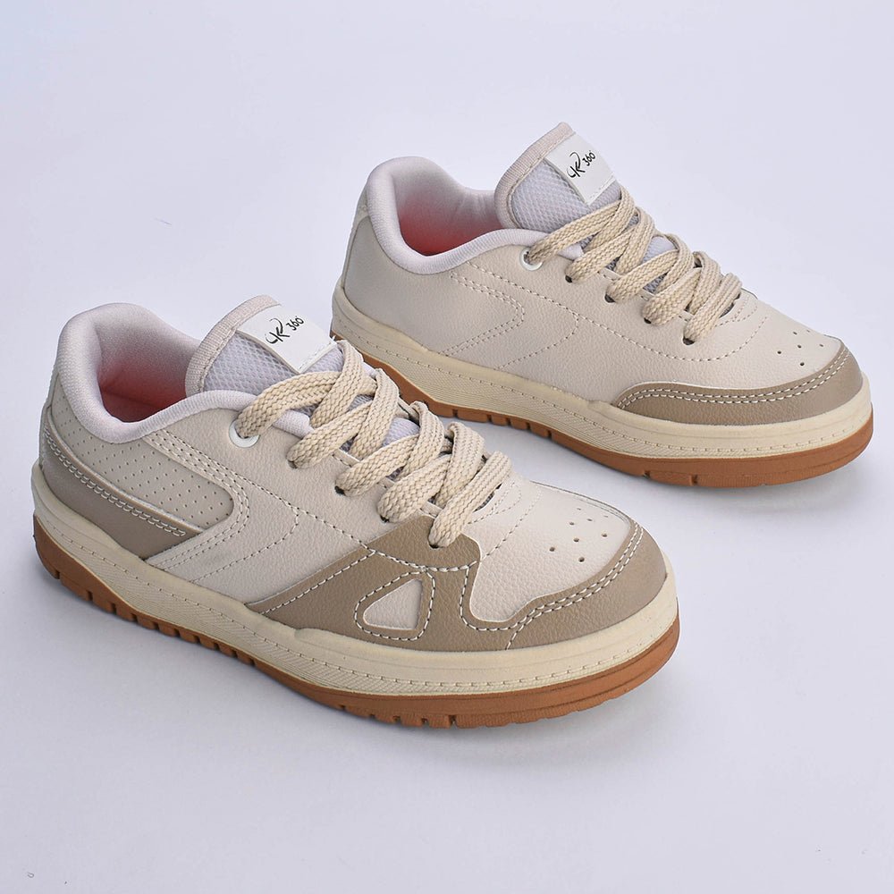 Tênis Menino Infantil K360 Estilo Respitec Natural Taupe - Kidy Calçados - Tênis