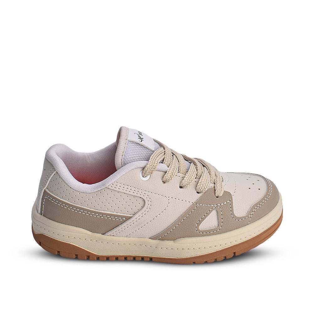 Tênis Menino Infantil K360 Estilo Respitec Natural Taupe - Kidy Calçados - Tênis