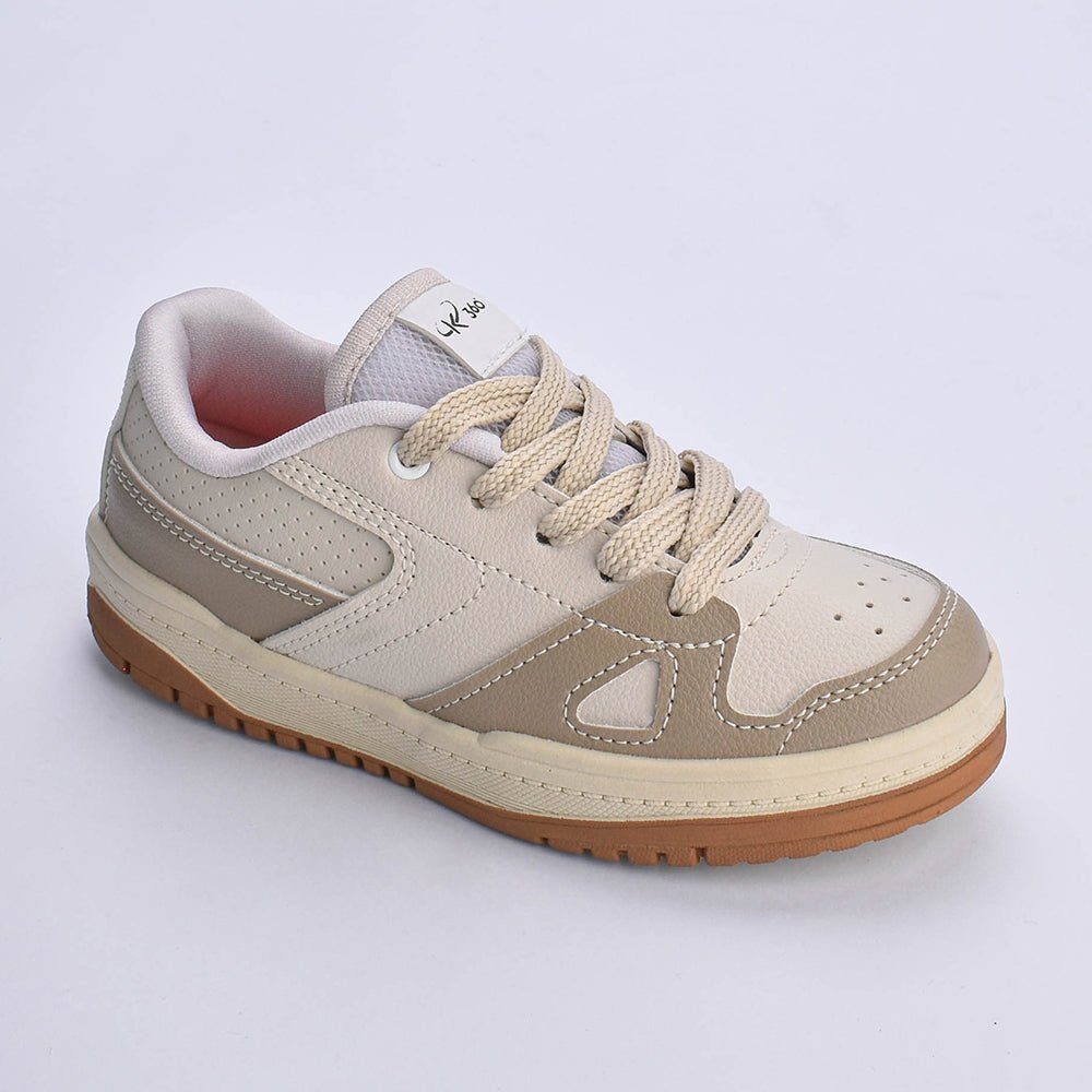 Tênis Menino Infantil K360 Estilo Respitec Natural Taupe - Kidy Calçados - Tênis