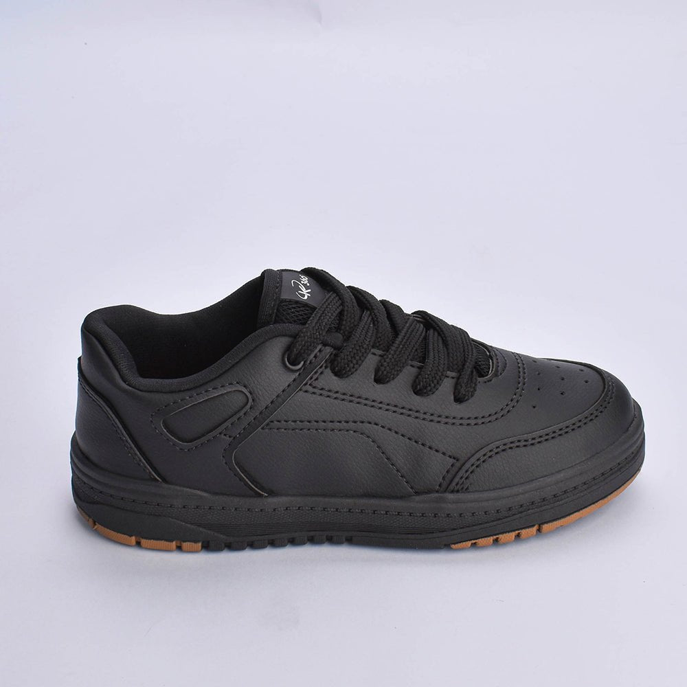 Tênis Menino Infantil K360 Estilo Respitec Preto e Caramelo - Kidy - Kidy Calçados - Tênis