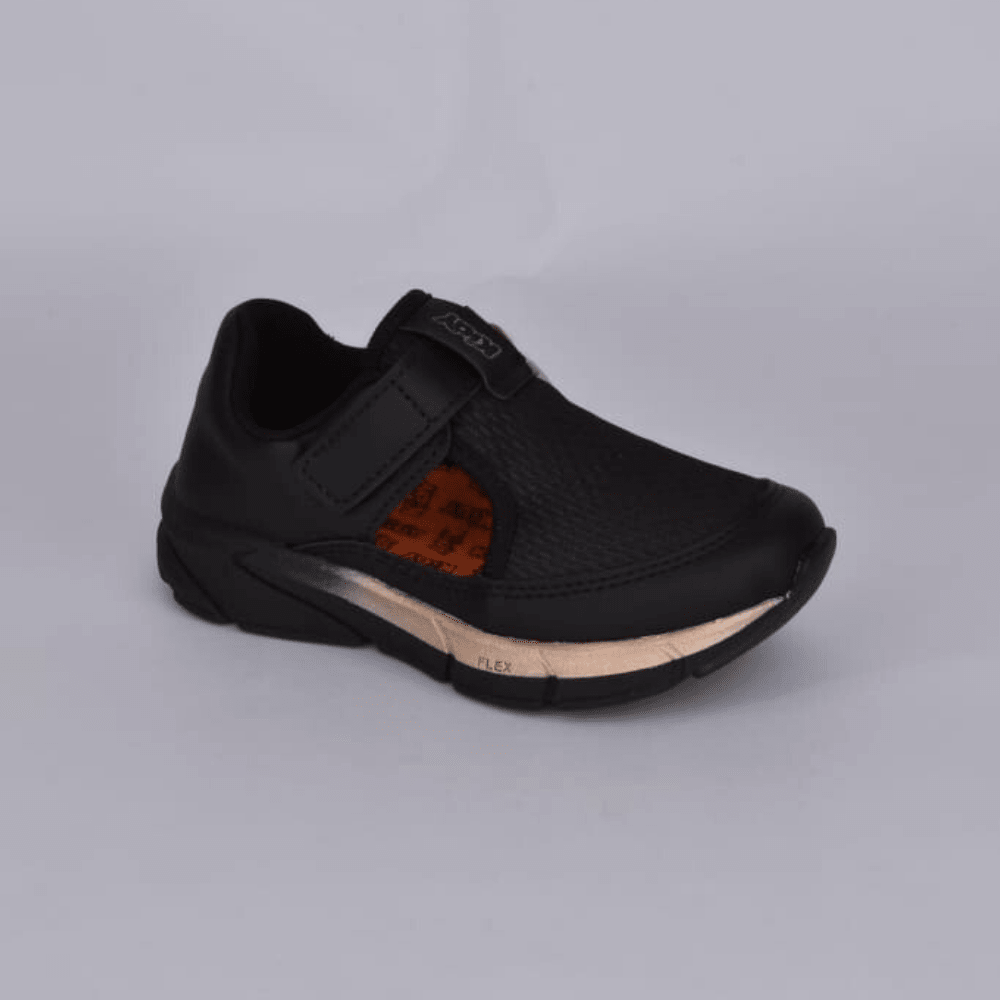 Tênis Menino Infantil Kidy Energy Baby Respitec Preto e Bronze - Kidy Calçados - Tênis