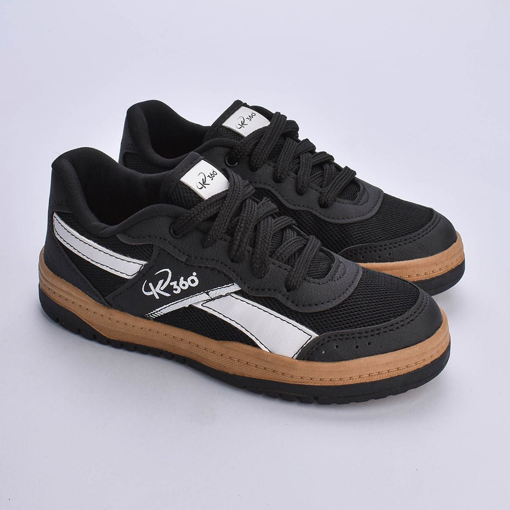 Tênis Menino K360 Estilo Respitec Preto e Branco - Kidy Calçados - Tênis