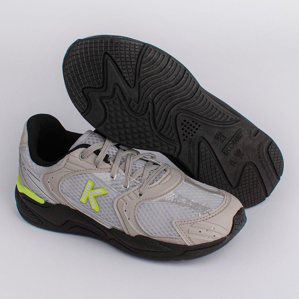 Tênis Menino K360 Retro Cinza e Preto - Kidy Calçados - Tênis