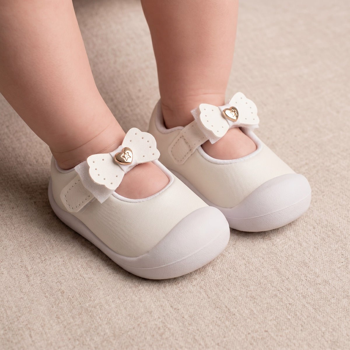 Tênis Sapatilha Infantil menina Kidy Branco Primeiros Passos Batizado - Kidy Calçados - 