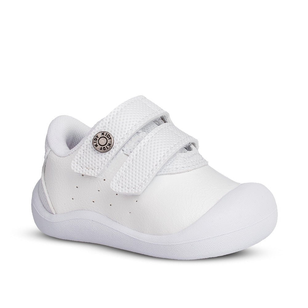 Tênis Sapatilha Infantil Menino Kidy Casual Branco Batizado Primeiros Passos - Kidy Calçados - 