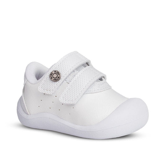 Tênis Sapatilha Infantil Menino Kidy Casual Branco Batizado Primeiros Passos - Kidy Calçados - 