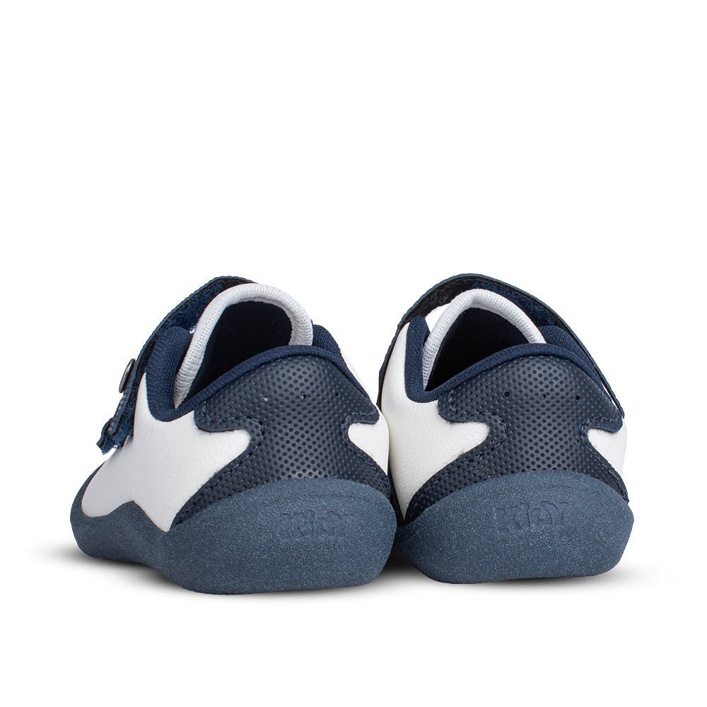 Tênis Sapatilha Infantil Menino Kidy Casual Marinho/Branco Primeiros Passos - Kidy Calçados - 