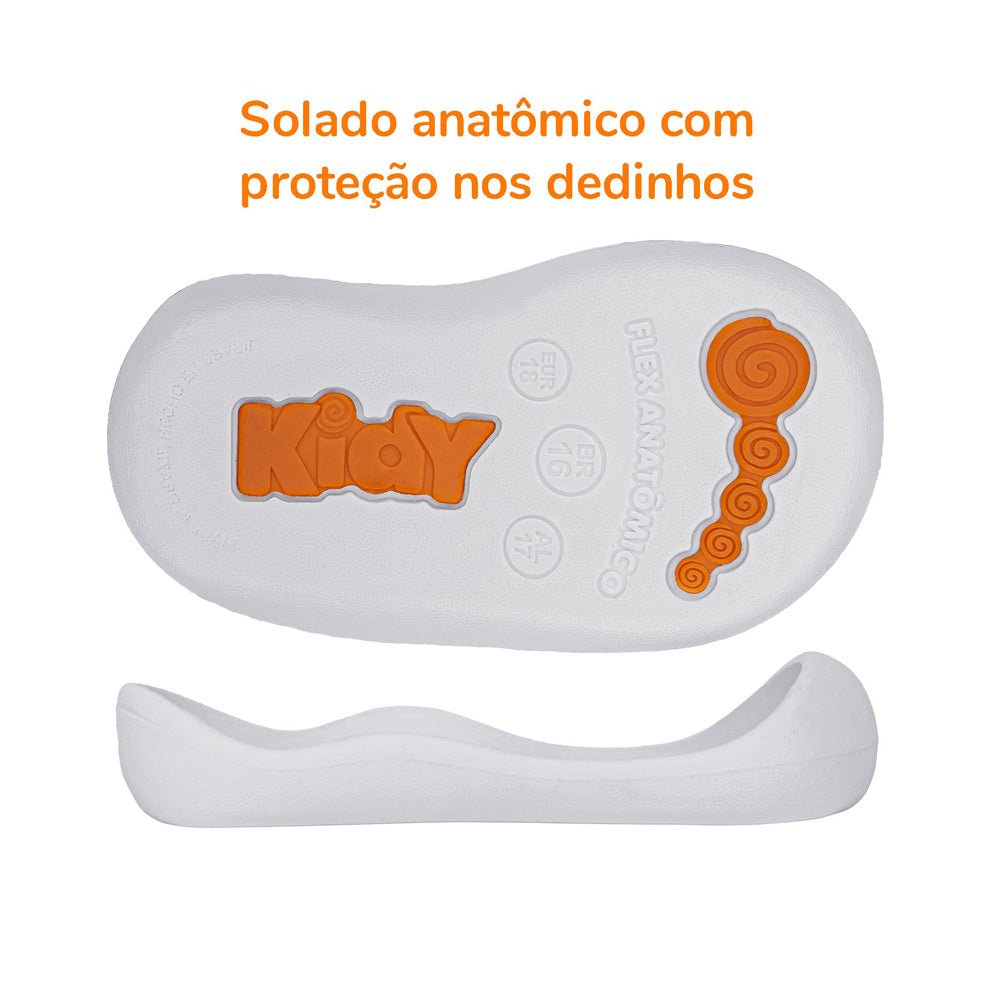 Tênis Sapatilha Infantil Menino Kidy Casual Natural Primeiros Passos - Kidy Calçados - 