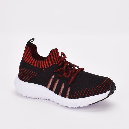 TENIS UNISSEX KIDY ENERGY RESPITEC PRETO/VERMELHO - Kidy Calçados - Tênis